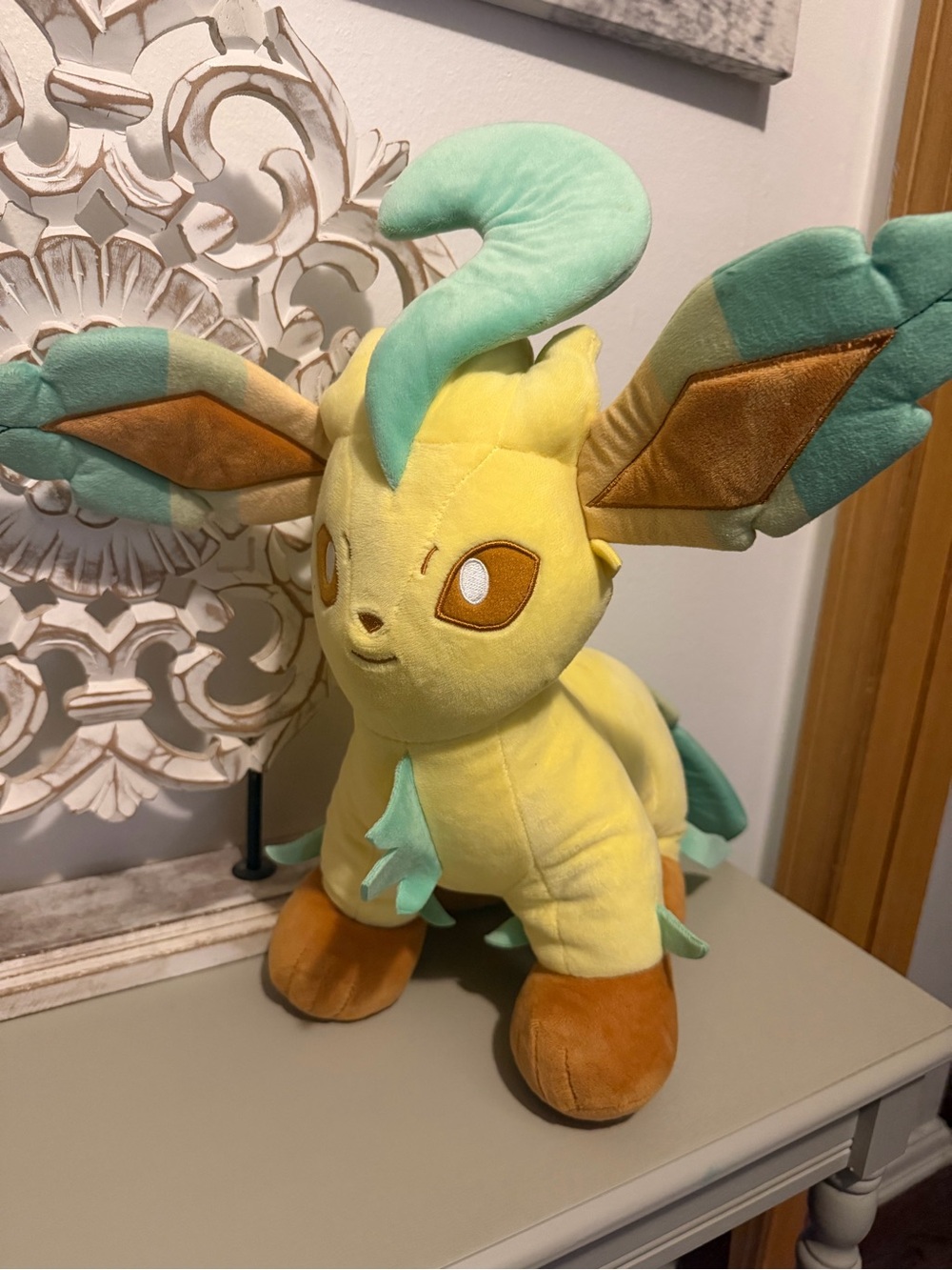 Build-A-Bear Yellow and Mint Green Leaf-Inspired Plush